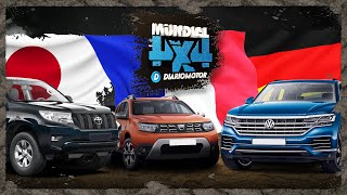 Comparativa 4x4 al límite Toyota Land Cruiser Dacia Duster VW Touareg  Mundial 4x4 Diariomotor [upl. by Quintie306]