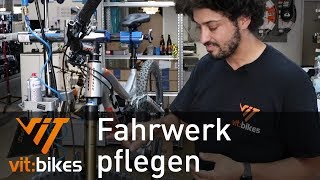 Wie pflege ich meine Gabel und Dämpfer  vitbikesTV 171 [upl. by Eejan]