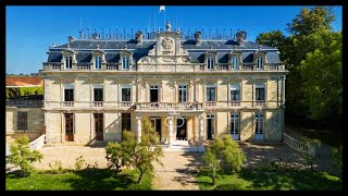 Impressive Chateau with Vineyard Aquitaine France [upl. by Yesdnyl]