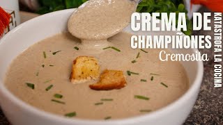 Crema de champiñones  una receta riquísima nutritiva y llena de sabor [upl. by Asela28]