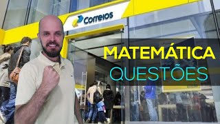 Questões MATEMÁTICA da ultima prova dos correios [upl. by Sheena516]