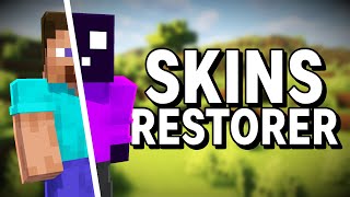 Restore Skins On Cracked Minecraft Servers Using SkinsRestorer [upl. by Henderson]