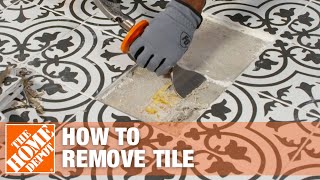 How to Remove Tile  How to Fix a Broken or Chipped Tile  The Home Depot [upl. by Rofotsirk]