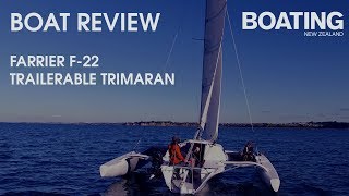 Boat Review  Farrier F22 Trailerable Trimaran [upl. by Dnalyar]