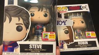 Funko Fundays 2018 Exclusive Stranger Things Scoops Ahoy Steve and Robin first look [upl. by Burkhart]