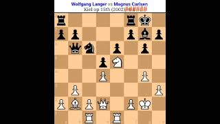 Wolfgang Langer vs Magnus Carlsen magnus chess gamechess board game magnus chesschess magnus [upl. by Melantha]