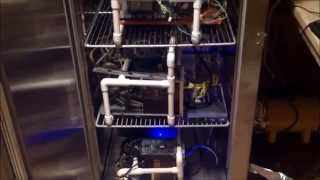 Bitcoin Mining freezer GPU rigs [upl. by Hardman]