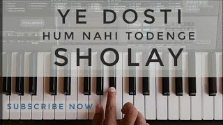 Ye dosti hum nahi todenge  Sholay  Instrumental [upl. by Anirtik979]