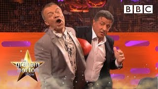 Sylvester Stallone unleashes his inner Rocky 🥊  The Graham Norton Show  BBC [upl. by Anierdna]