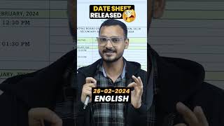 CBSE Class 10 DateSheet 202324 Released😱😱Idatesheet2024 boardexam2024 class10maths cbse [upl. by Aisinoid]