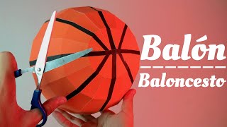 Cómo hacer una Bola de Baloncesto con PAPEL  Momuscraft [upl. by Cleary]