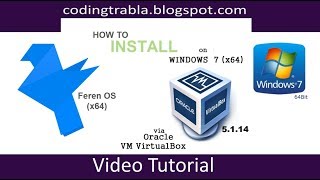 How to install Feren OS x64 via VirtualBox on Windows 7 byVS [upl. by Elkin]