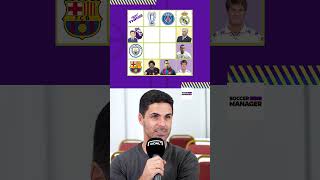 Football Tic Tac Toe vs MIKEL ARTETA quotHes my BEST teammate EVERquot shorts soccer InvinciblesGames [upl. by Jovia]