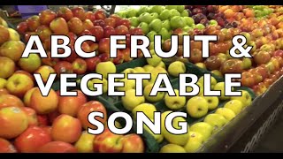 ABC FRUIT amp VEGETABLE SONG  Toddlers Preschool K3  Learn English [upl. by Brittne83]