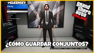 ¿CÓMO GUARDAR CONJUNTOS EN GTA V ONLINE XBOX ONEPS4PCXBOX SX [upl. by Uzia]