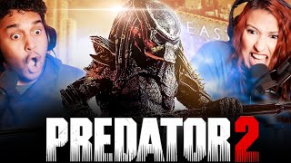 PREDATOR 2 1990 MOVIE REACTION  THAT SKULL LOOKS FAMILIAR  First Time Watching  Review [upl. by Kandace]