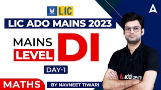 LIC ADO Mains  Mains Level DI Part 1  Maths by Navneet Tiwari [upl. by Walters218]