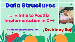 Lec29 Implementation of infix to postfix conversion using C [upl. by Agemo]