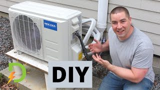 Installing My Own MiniSplit Heat Pump DIY [upl. by Nelyak]