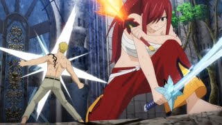 Erza vs Laxus Full Fight  Fairy Tail 100 Year Quest Ep 13 [upl. by Elonore]