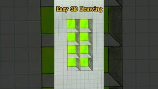 3D Drawing 😃 Easy  Drawing tutorial shorts drawing art [upl. by Norrag534]