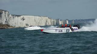 Cowes Torquay Cowes Powerboat race CTC 2022 Safety boat MEG Durlston station [upl. by Sauers]