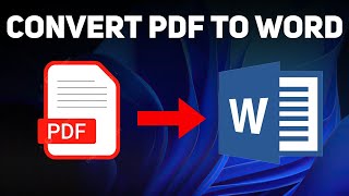 How to Convert PDF to Word  Change PDF File to Word for Free [upl. by Lateehs21]