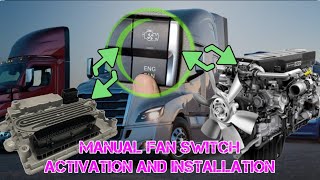 FREIGHTLINER CASCADIA 126 DD15 ENGINE COOLING FAN COMPUTER PROGRAMMING MANUAL FAN ACTIVATION [upl. by Ashbaugh696]