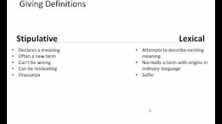 Types of Definitions [upl. by Salamone]