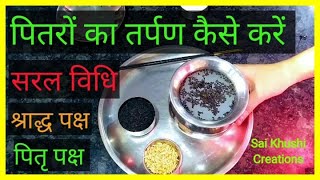 पितरों का तर्पण कैसे करें  Pitron Ki Tarpan Vidhi [upl. by Jaclin]