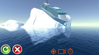 Cruise Ship Stuck in Iceberg  Cruise Ship Handling [upl. by Nawad955]