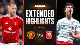 Man United vs Twente Extended Highlights  UEL League Phase MD 1  CBS Sports Golazo  Europe [upl. by Ehcropal629]