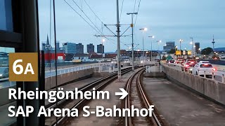 Im Morgengrauen durch die City 🌇 Führerstandsmitfahrt 🚋 RheinNeckarVerkehr [upl. by Blount]