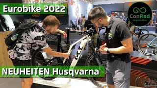 EUROBIKE 2022 EBike Neuheiten von Husqvarna MC3 MC4 MC5 ConRad [upl. by Anihsak]