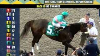 ZENYATTA  2010 Clement Hirsch Stakes [upl. by Eeramit]