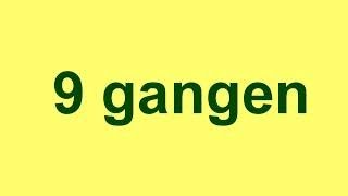 9 gangen sang  gangetabellen sanger [upl. by Dlabihcra]