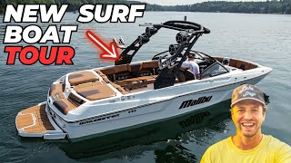 My New Wake Boat is Insane Malibu WakeSetter 23 MXZ [upl. by Hanimay]