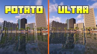 Complementary Unbound  PotatoUltra  Shader Comparison [upl. by Powder]