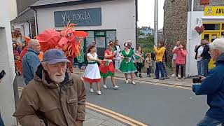 Fishguard Aberjazz Dragon Parade 2024 [upl. by Felizio]