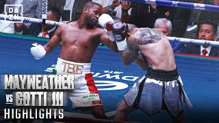 FIGHT HIGHLIGHTS  Floyd Mayweather vs John Gotti III [upl. by Primavera]