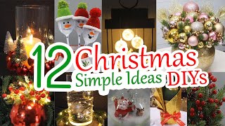 12 Easy DIY Christmas Decoration Ideas You Can Make at Home  2024 [upl. by Siahc]