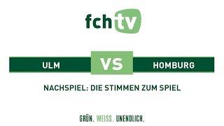 SSVFCH I Stimmen zum Spiel SSV Ulm  FC 08 Homburg RLSW 201819 [upl. by Kerrill]