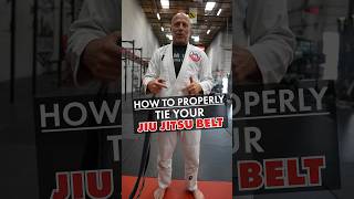 This is how you TIE YOUR JIU JITSU BELT⬆️ jiujitsu jiujitsutips martialarts bjj [upl. by Sateia]