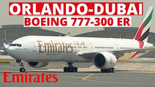 Emirates Boeing 777300 ER  OrlandoDubai  long haul flight  Emirates Economy class  Trip report [upl. by Senga]