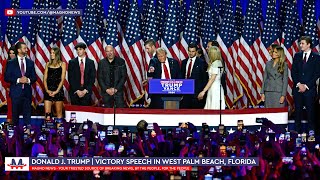 🇺🇸 Donald J Trump  47th President Victory Speech in West Palm Beach Florida Nov 5 2024 LIVE [upl. by Nilknarf]