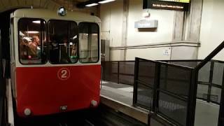 Funiculaire de Fourvière  Fonctionnement des 2 cabines [upl. by Gessner]