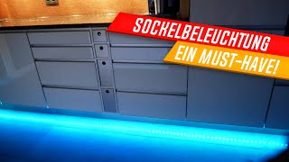 Wer das nicht in der Küche hat ist selber Schuld LED Küchensockel Beleuchtung mit Sensor [upl. by Skelly27]