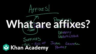 What are affixes  Reading  Khan Academy [upl. by La Verne]