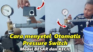 Cara menyetel otomatis pompa Pressure Switch [upl. by Sucam]