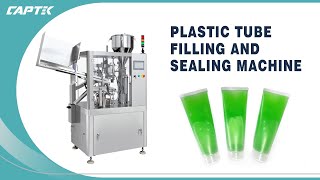 Tube Filling and Sealing Machine  Plastic Tube  Gel and Cream Fillng  Hot Air Sealing [upl. by Aneloaup]